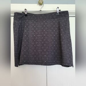 Soybu Black & White Patterned Mini Skirt